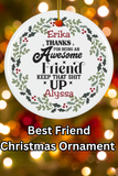 Custom Best Friend Ornament – Funny Christmas Tree Decor for Your BFF