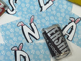 Easter Bunny Ears Alphabet Hershey Candy Bar Wrapper Printable