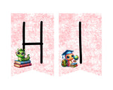 Bookworm Back to School Pennant Banner