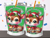 Reindeer Capri Sun Labels – Printable Christmas Drink Pouch Stickers for Kids