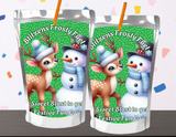 Reindeer Capri Sun Labels – Printable Christmas Drink Pouch Stickers for Kids