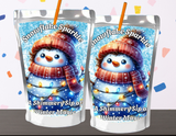 Snowflake Sparkle Capri Sun Label Printable