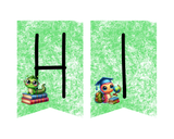 Bookworm Back to School Pennant Banner