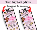 We Can Barely Wait Editable Digital Invitation