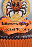 Glitter Halloween Cupcake Topper Printable
