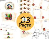 Bookworm Back to School Breakfast Printable Set