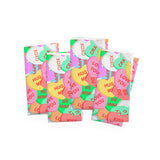 Valentine Conversation Heart Napkins 4 piece set