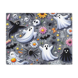 Halloween Ghost Print Table Mat Washable Placemats, Kids Halloween Holiday Place mat, Spooky Decorations for Kitchen Table