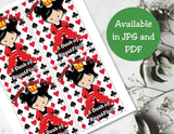 Alice in Wonderland Capri Sun Printable Labels