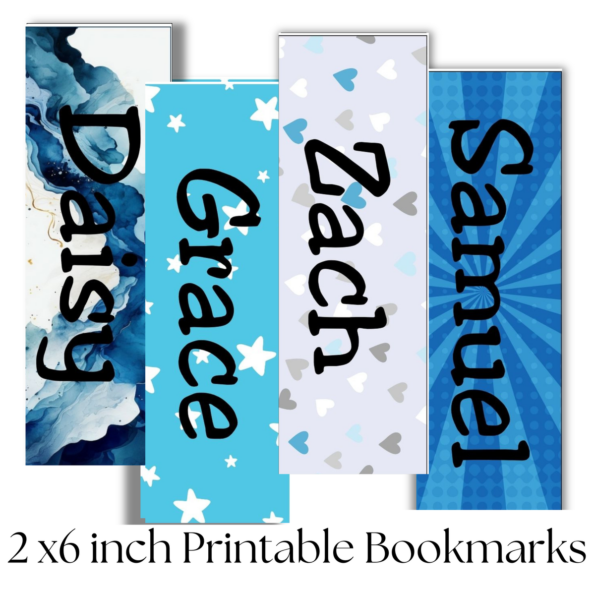 Colors Name Printable Bookmark Canva Template