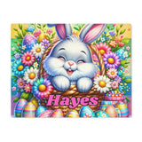 Easter Bunny Personalized Easter Placemat, 1pc, custom kids placemat, cute spring bunny dinning table decor kitchen decoration