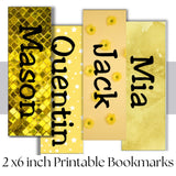 Colors Name Printable Bookmark Canva Template