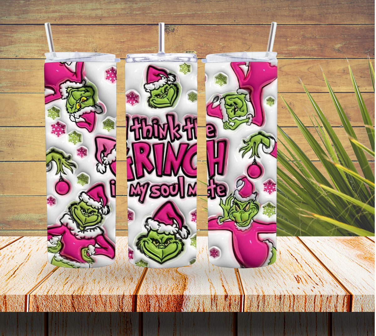 Grinch Soulmate 20 ounce Stainless Steel Tumbler