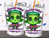 Frankenstein Capri Sun Label Printable – Monster Mash Party Drink Labels