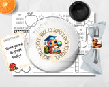 Bookworm Back to School Breakfast Printable Set