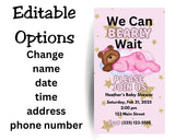 We Can Barely Wait Editable Digital Invitation