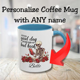 Good Day to Read a Bad Book Lovers Personalized Mug