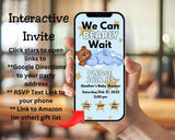 We Can Barely Wait Editable Digital Invitation