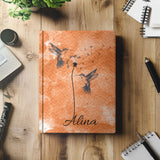 Hummingbird with Dandelion Seeds Personalized Journal