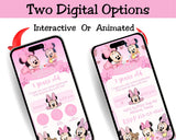 Baby Minnie Mobile Party Invitation Editable Canva Link