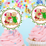 Gingerbread Man Cupcake Wrapper and Topper Printable