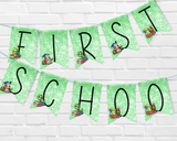 Bookworm Back to School Pennant Banner