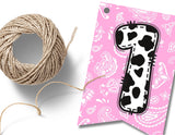 Cow Pink Bandana Pennant Banner Printable