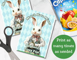 Vintage Alice in Wonderland Capri Sun Printable Label