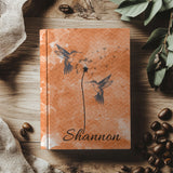Hummingbird with Dandelion Seeds Personalized Journal