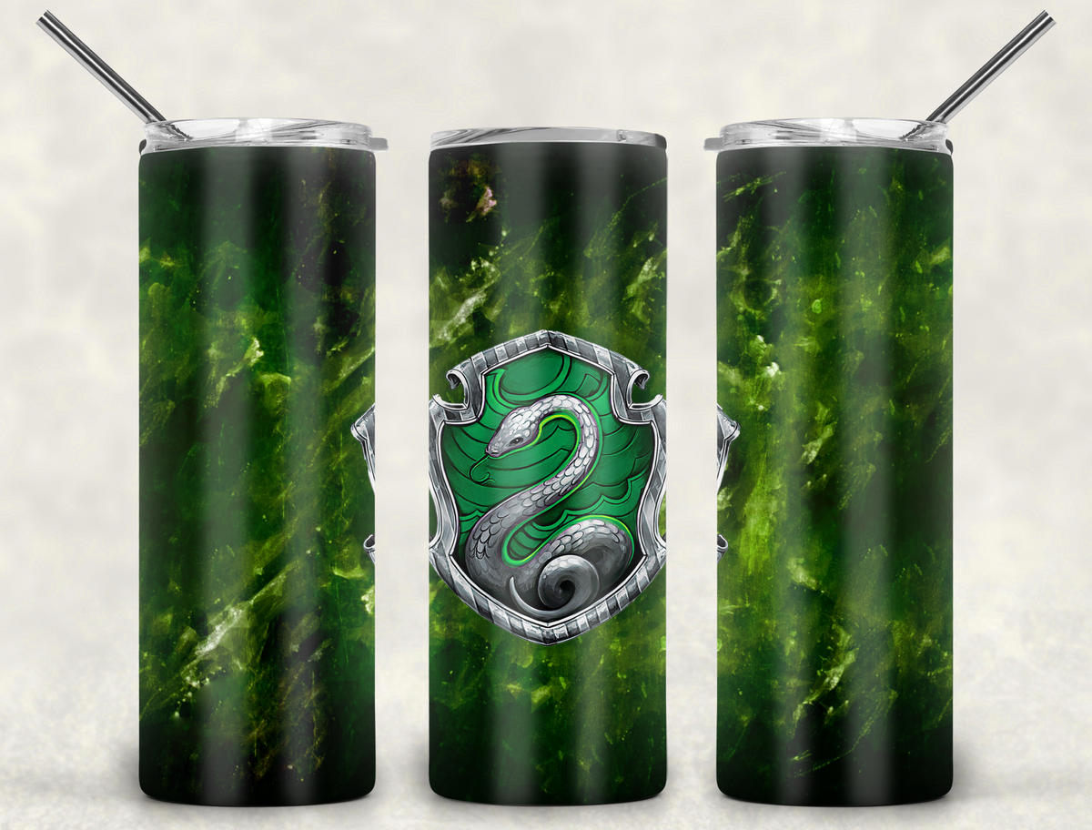 Slytherin Swirls Harry Potter Tumbler