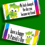 Friend St Patricks Day Candy Bar Wrapper