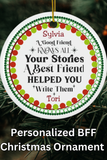 Custom Best Friend Ornament – Funny Christmas Tree Decor for Your BFF