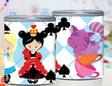 Alice in Wonderland Pringles Can Label Printable Onederland Party Favor