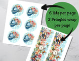Vintage Alice in Wonderland Pringles Can Label Printable – Onederland Party Favor
