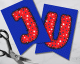 Red White Blue Pennant Banner Printable