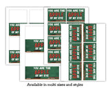 You are the Apple of my Eye Back to School First Day Bag Topper Canva Template Printable Gift from Teacher