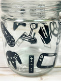 Eat Sleep Game Repeat Video Gamer Candy Jar