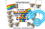 Class Rainbow Bag Topper Canva Template Printable