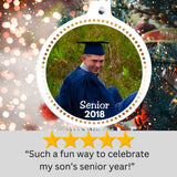 School Year Photo Christmas Ornament