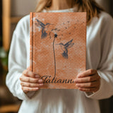 Hummingbird with Dandelion Seeds Personalized Journal