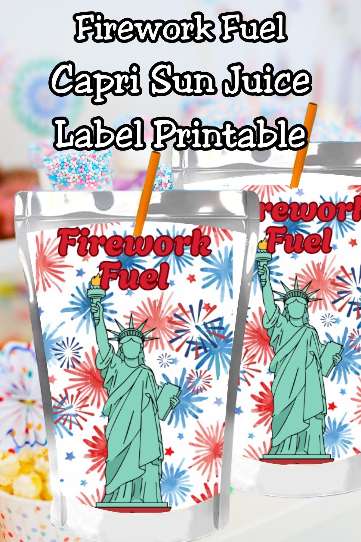 Firework Fuel Capri Sun Labels Printable