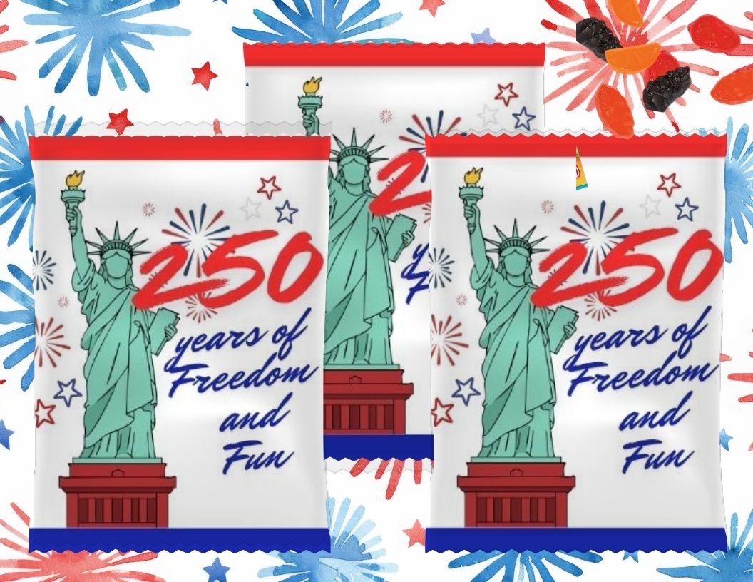 USA 250 Fruit Snack Wrapper Printable