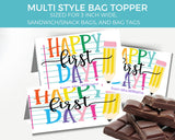 Happy First Day Welcome Back Bag Topper
