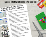 Building Bricks Hershey Candy Bar Wrapper Printable