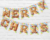 Gingerbread Printable Pennant Canva Template