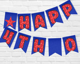 Red White Blue Pennant Banner Printable
