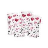 Valentine Love and Hearts Napkins 4 piece set