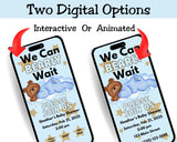 We Can Barely Wait Editable Digital Invitation