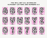 Cow Pink Bandana Pennant Banner Printable