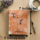 Hummingbird with Dandelion Seeds Personalized Journal